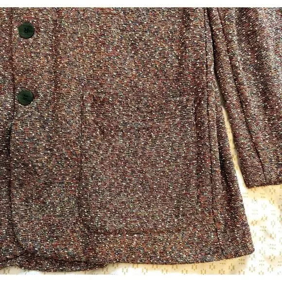 RARE Vintage Missoni Knit Sweater Blazer Shacket Orange Tag Size 52 (US 16) - Picture 4 of 9